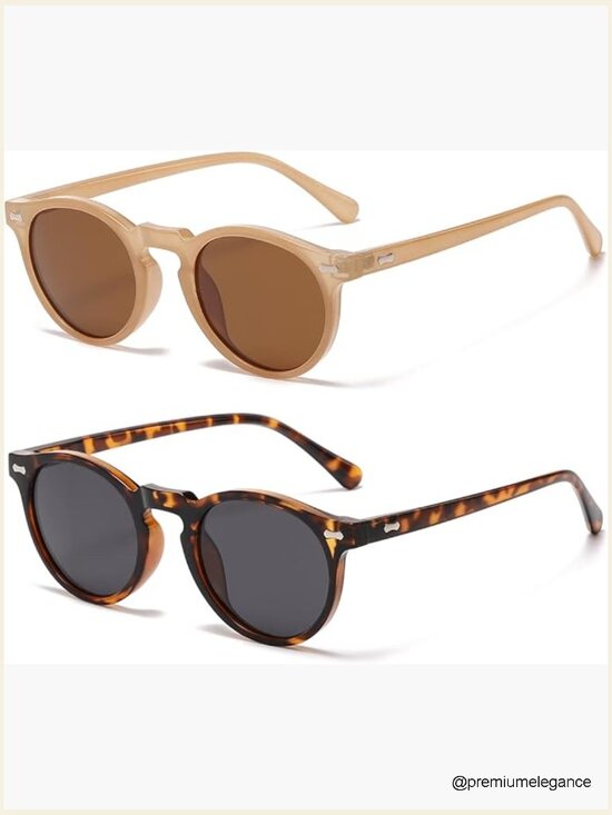 Vintage Polarized Round Retro Classic Sunglasses UV400 Protection Unisex main image 4